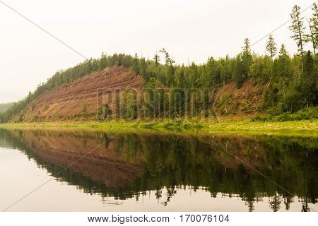 River of Eastern Siberia. Right tributary of the Yenisei. Krasnoyarsk Territory.