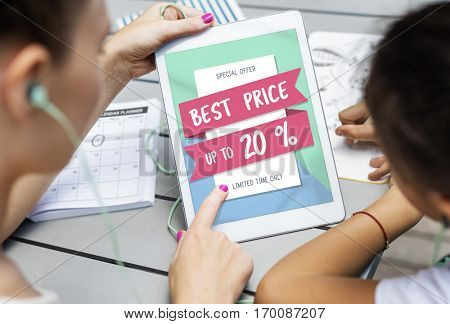 Best Sale Seasonal Offer Concept