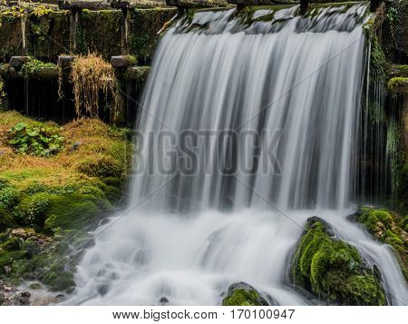bach with running, clear water