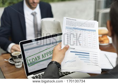 Loan Approved Application Form Concept