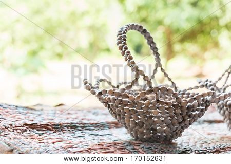 Exotic handmade crafted souvenirs of Vedda people tribe in Sri Lanka
