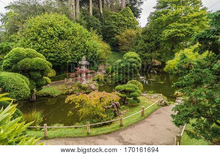 Japanese Tea Garden in The Golden Gate Park, San-Francisco, USA.