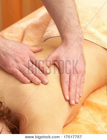 Back massage. The Weakening procedure...