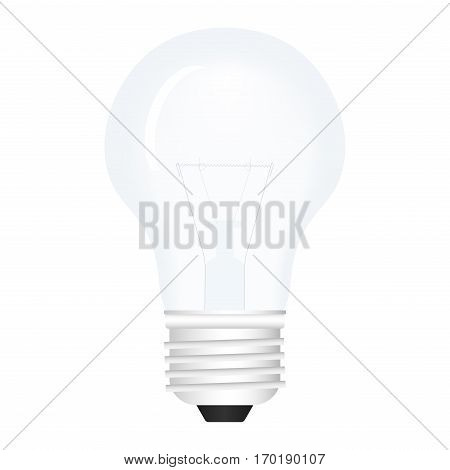 Bulb lamp isolated on white background. Vector illustration