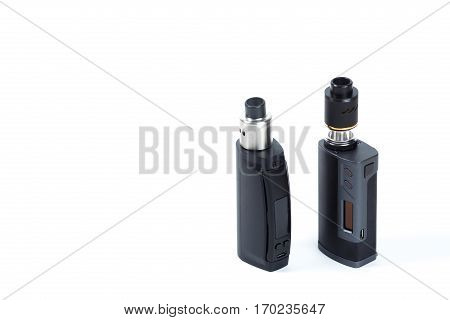 E-cigarette or vaping device isolated on white background