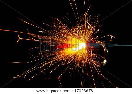 The ring hangs on a Sparkler. in stoke