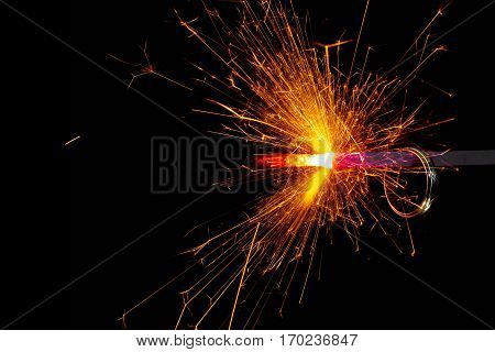 The ring hangs on a Sparkler. in stoke