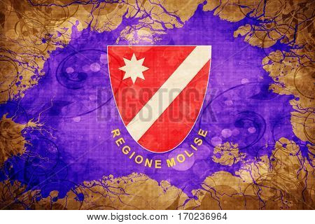 Vintage Molise flag with grunge effect