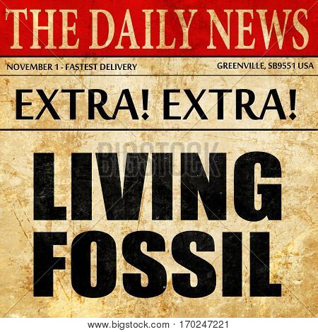 living fossil, newspaper article text