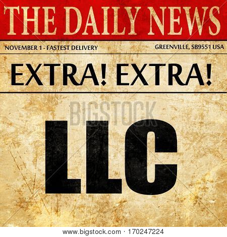 llc, newspaper article text