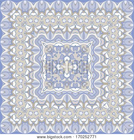 Square Pattern For The Silk Scarf