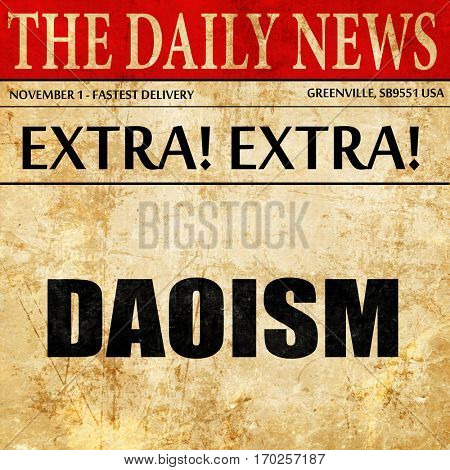 daoism, newspaper article text