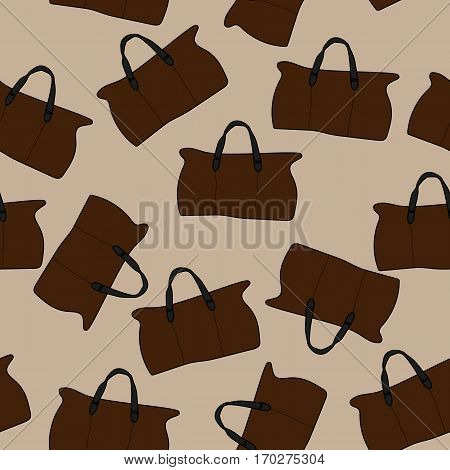 travel bags on a light brown background