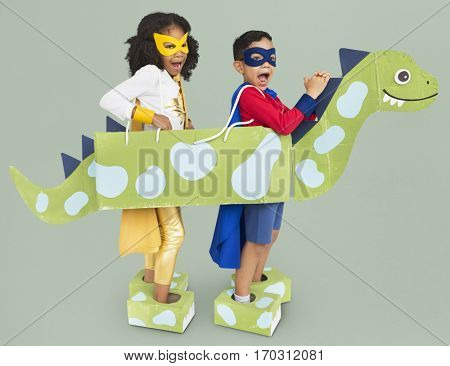 Little Kids Superhero kids Dinosaur Costume