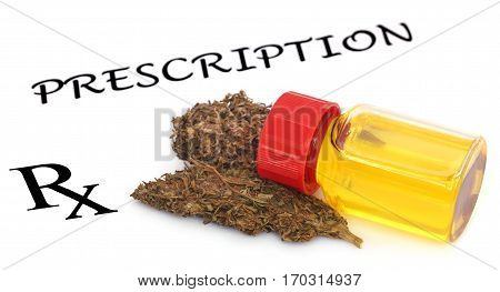 Medicinal cannabis prescribed as medicine in a prescription