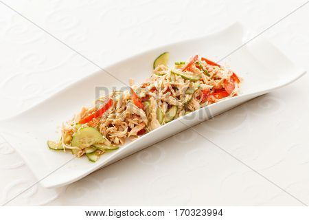 salad with chicken