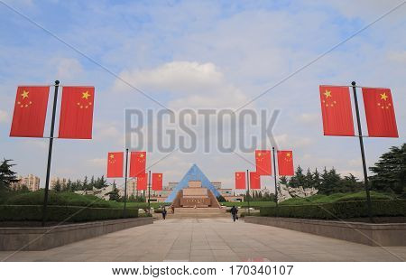 SHANGHAI CHINA - NOVEMBER 2, 2016: Longhue Martyrs Memorial Hall. Longhue Martyrs Memorial Hall is a memorial to those who died under the regime of the Kuomintang