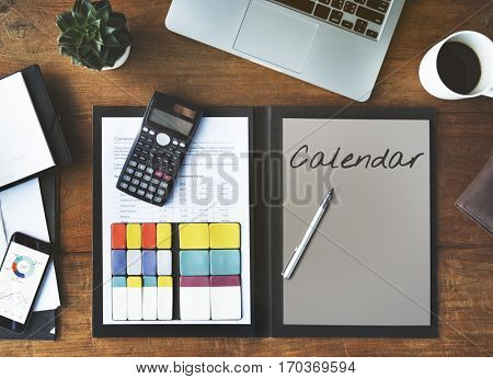 Weekly Planner Calendar List Schedule Strategy Concept