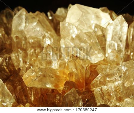 natural quartz semigem geode crystals geological mineral isolated