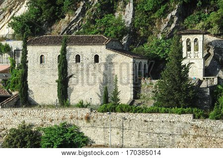 St. Tommaso church at Berat on Albania