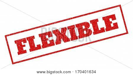 Red Rubber Seal Stamp With Flashmob Text. Vector Caption Inside Rectangular Shape. Grunge Design And