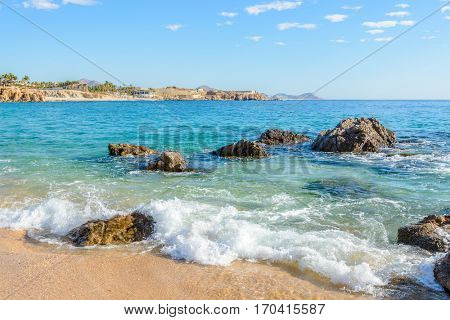 Playa El Chileno Beach, Cabo San Lucas, Mexico.