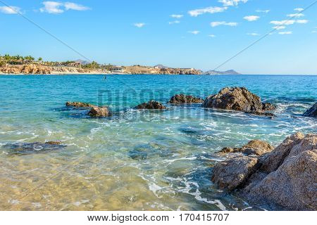 Playa El Chileno Beach, Cabo San Lucas, Mexico.