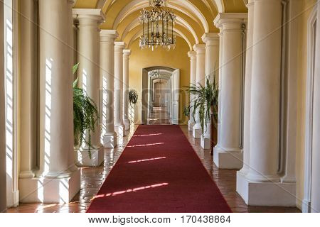 Interior Of Rundale Palace In Latvia
