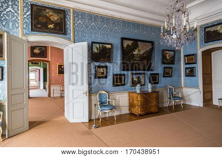 Interior Of Rundale Palace In Latvia