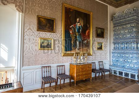 Interior Of Rundale Palace In Latvia