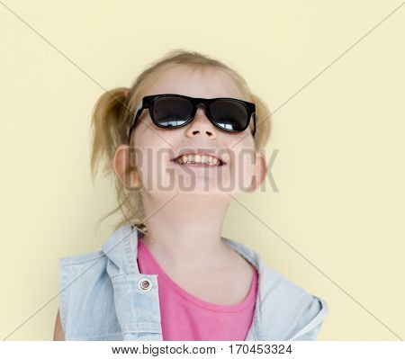 Little GIrl Smiling Happiness Playful Twintail Hairstyle