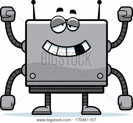 Malfunctioning Square Robot