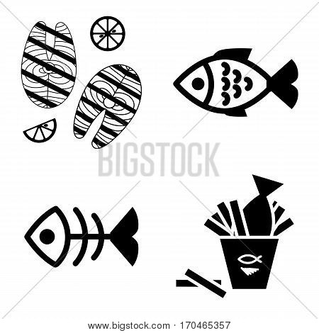 Fish Icon Isolated