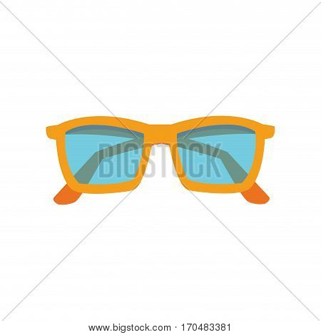 glasses accessory icon over white background. colorful design. vector illustration