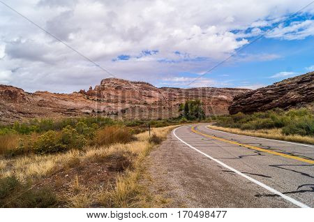 The Upper Colorado River Scenic Byway (State Route 128),Utah, USA