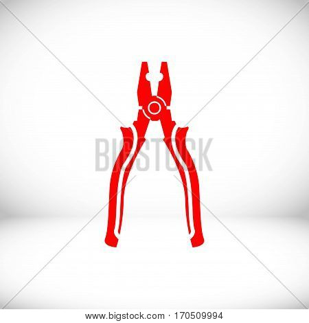 pliers icon stock vector illustration flat design