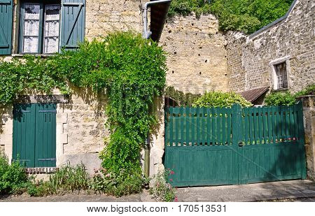 Auvers sur Oise France - august 14 2016 : the picturesque village in summer