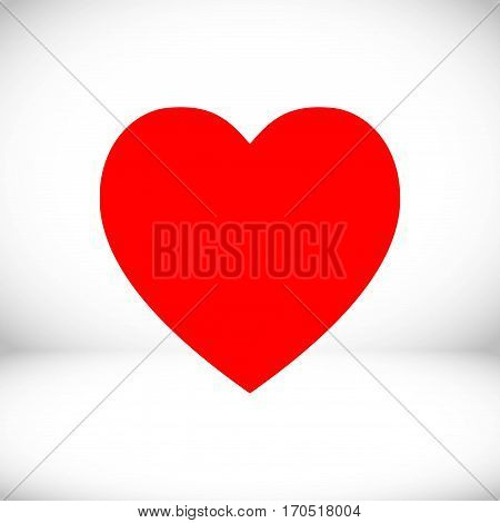 heart icon stock vector illustration flat design
