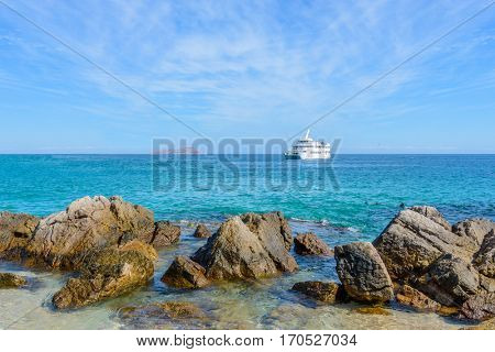 Playa El Chileno Beach, Cabo San Lucas, Mexico.