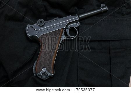 Revolver Is Black View Left.