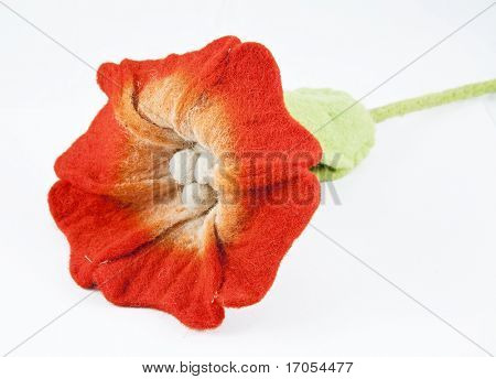 smukke kunstig blomst lavet af fleece som stof