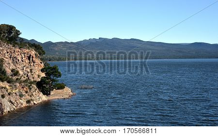 Lake Bellfield in the Grampians National Park Victoria Australia.