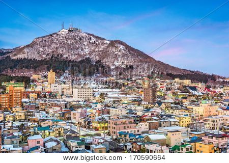 Hakodate, Japan skyline at Mt. Hakodate.