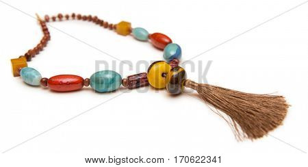 Elegant jewellery isolated on the white background