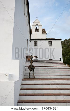 The Capuchinos Convent, Ubrique, Cadiz 17th century. Actually is the Ubrique Leather Museum. This village is part of the pueblos blancos (white towns) in southern Spain, Andalusia region, and reminds the Arab past