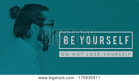 Yourself overlay word young people