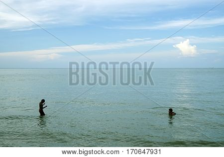 PINANG ISLAND, 14 JANUARY, 2017 - Monkey beach, wellknown landmark of Pinang Island, Malysia, Asia