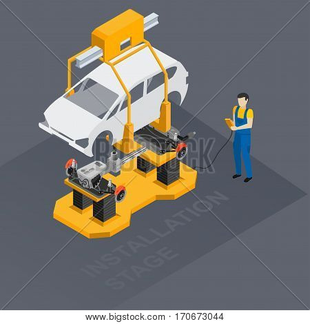 Image engine installation in the factory fully automated production