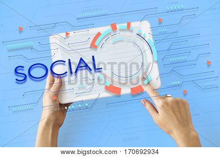 Digital Community Digital Social Media Icon