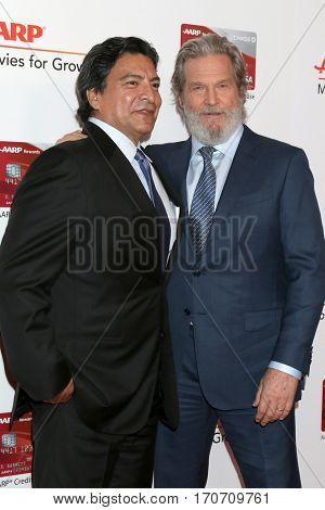 LOS ANGELES - FEB 6:  Gil Birmingham, Jeff Bridges at the AARP Movies for Grownups Awards at Beverly Wilshire Hotel on February 6, 2017 in Beverly Hills, CA